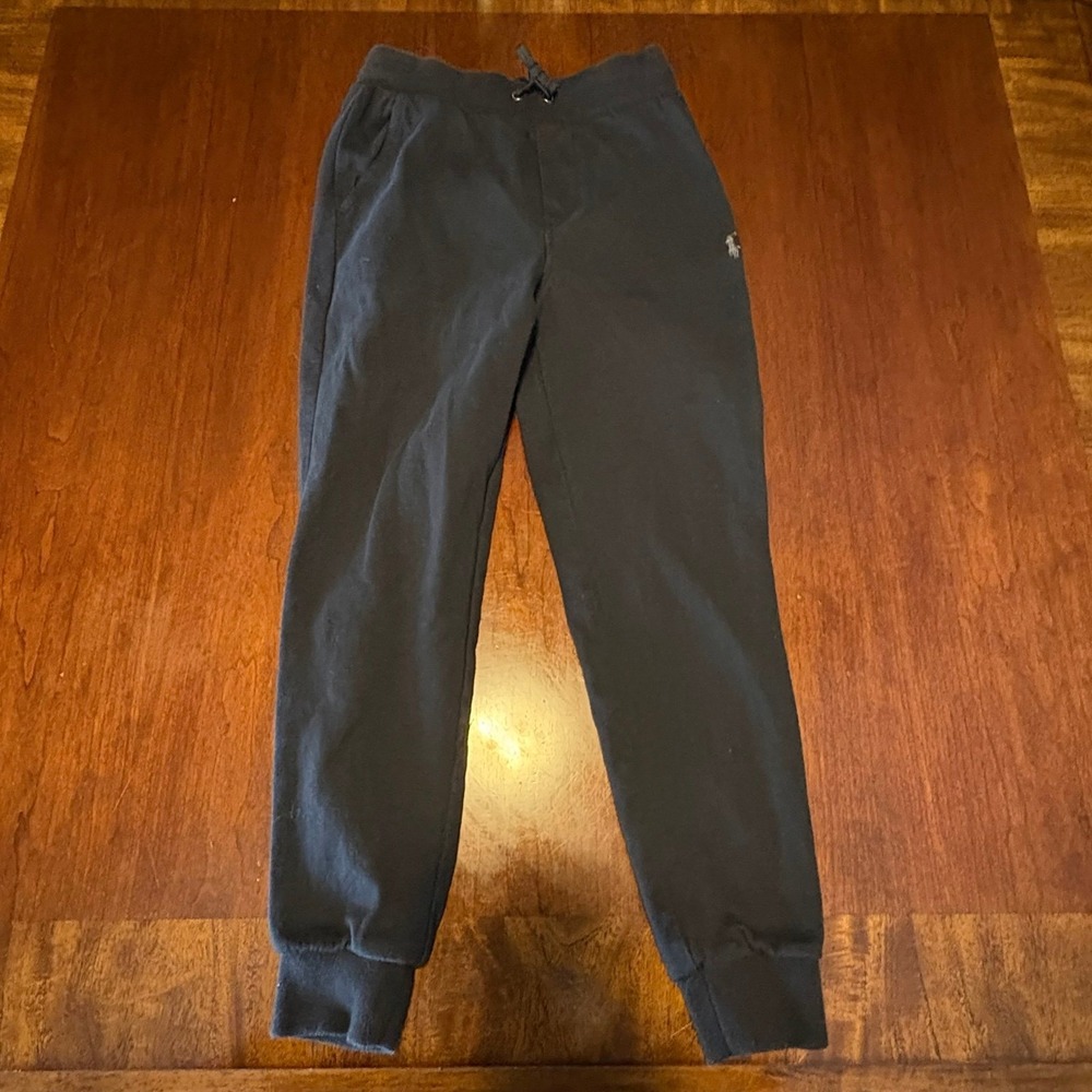 Polo Ralph Lauren Black Sweatpants Joggers Size Small S/P Pony Logo Lounge Stree